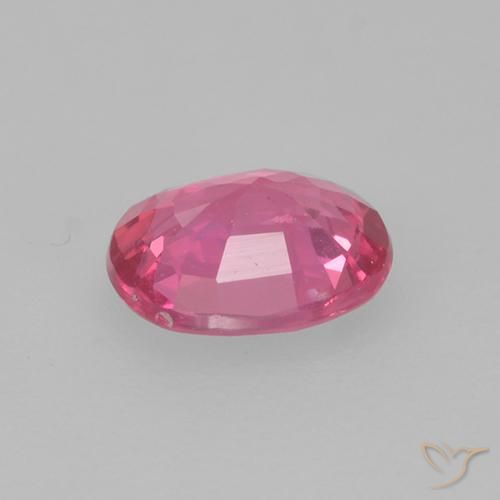 Zafiro Rosa magenta natural de 0.42 ct, Ovalada, VS