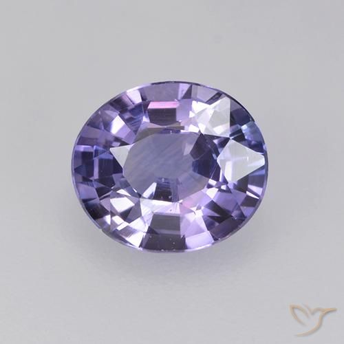 0.76ct Natural Violeta berenjena Zafiro, Ovalada, VS
