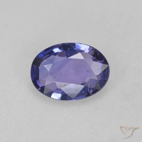 0.57ct Natural Azul violeta Zafiro, Ovalada, VS