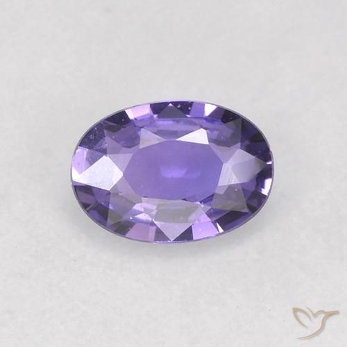 0.50ct Natural Violeta oscuro Zafiro, Ovalada, VVS-VS