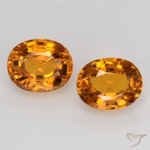1.41ctw Natural Naranja oscuro Zafiro, Ovalada, VVS-VS, Photo A