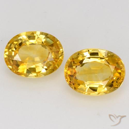 1.53ctw Natural Dorado Zafiro, Ovalada, VS