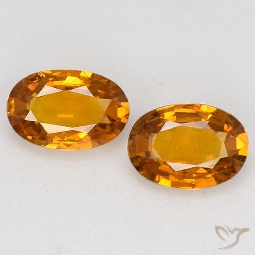 1.15ctw Natural Naranja medio Zafiro, Ovalada, VVS-VS