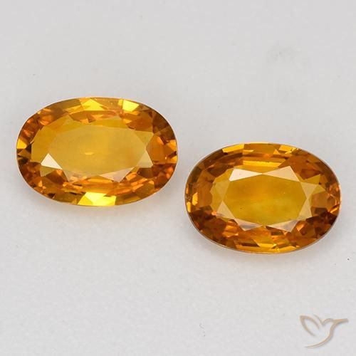 1.17ctw Natural Naranja marrón Zafiro, Ovalada, VVS-VS