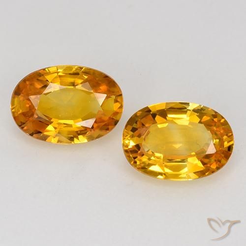 1.40ctw Natural Naranja medio Zafiro, Ovalada, VS
