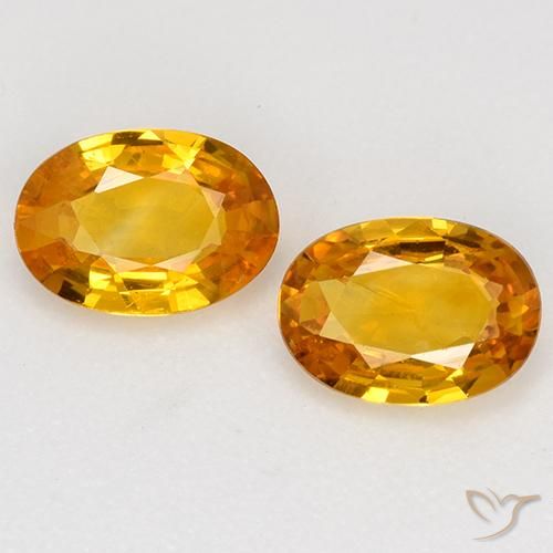 1.25ctw Natural Naranja medio Zafiro, Ovalada, VVS-VS
