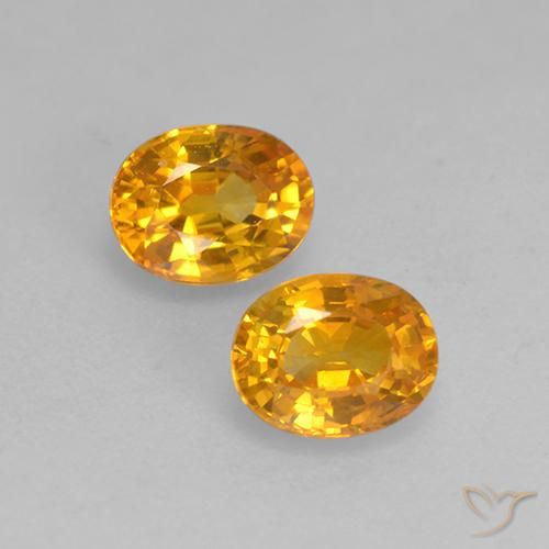 1.13ctw Natural Naranja albaricoque Zafiro, Ovalada, VS