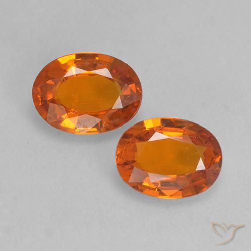 1.31ctw Natural Naranja medio Zafiro, Ovalada, VVS-VS