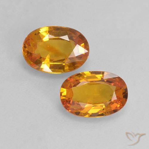1.35ctw Natural Naranja albaricoque Zafiro, Ovalada, VS