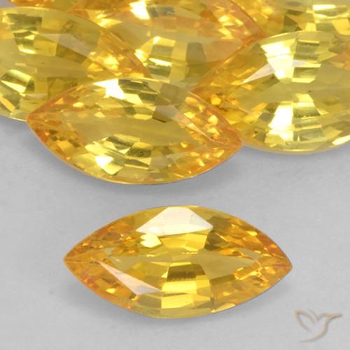 1.08ct Natural Dorado Zafiro, Marquesa, VVS-VS