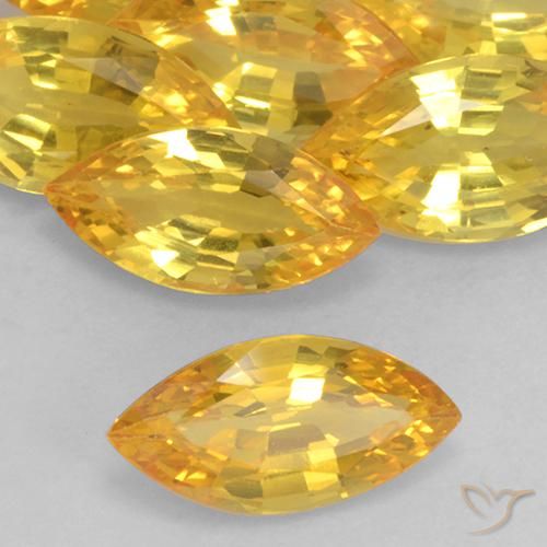 Zafiro Dorado natural de 1.08 ct, Marquesa, VVS-VS