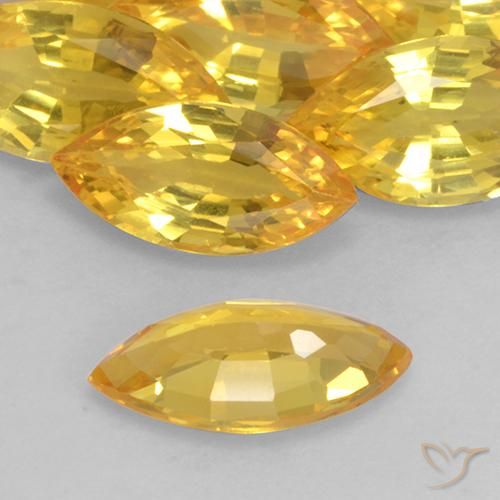 Zafiro Dorado natural de 1.08 ct, Marquesa, VVS-VS