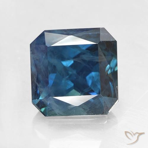 2.64ct Natural Azul marino Zafiro, corte esmeralda, VS