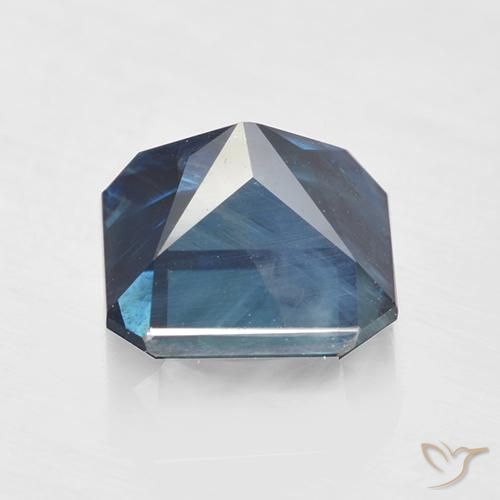 Zafiro Azul marino natural de 2.64 ct, Corte Octágono / Esmeralda, VS