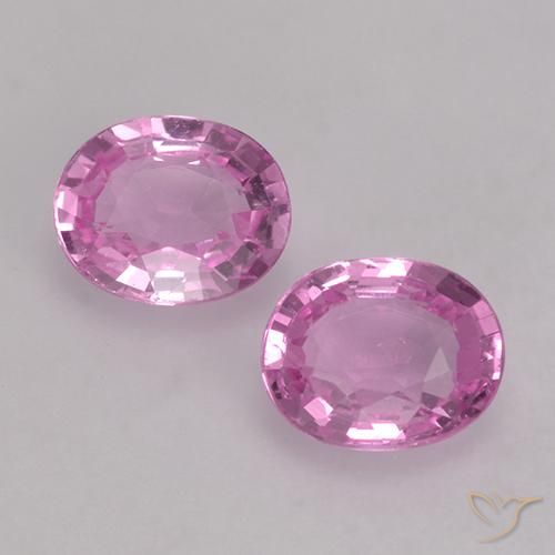 0.80ctw Natural Púrpura rosado claro Zafiro, Ovalada, VS