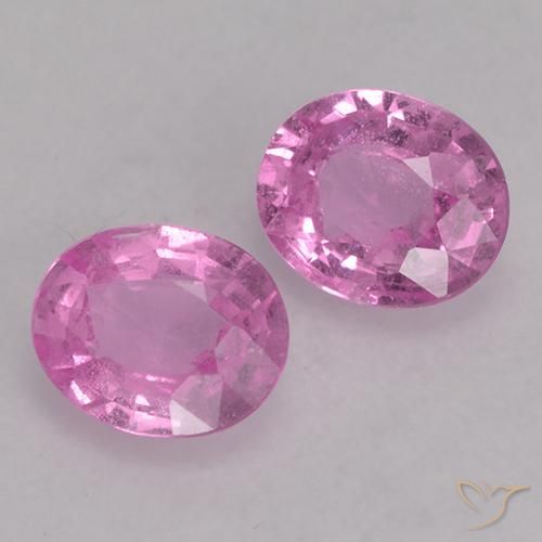 Gemas de Zafiro Púrpura medio natural de 0.72 ct, Ovalada, VS