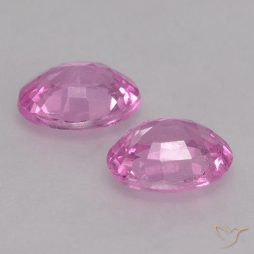 Gemas de Zafiro Púrpura medio natural de 0.72 ct, Ovalada, VS