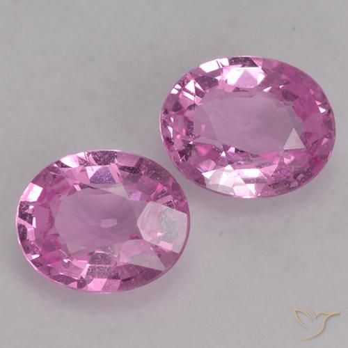 Gemas de Zafiro Púrpura medio natural de 0.80 ct, Ovalada, VS