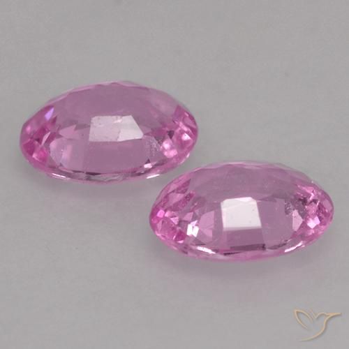 Gemas de Zafiro Púrpura medio natural de 0.80 ct, Ovalada, VS