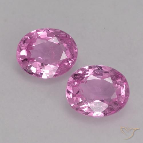 0.82ctw Natural Púrpura rosado claro Zafiro, Ovalada, VS