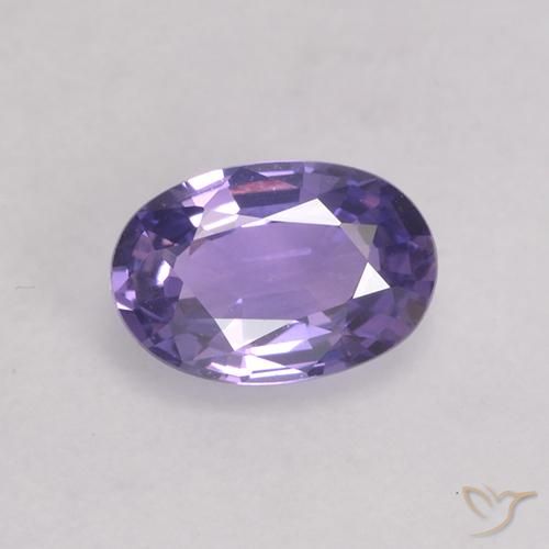 0.53ct Natural Violeta medio Zafiro, Ovalada, VS, Photo A