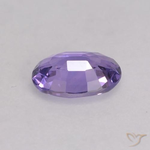 Zafiro Violeta medio natural de 0.53 ct, Ovalada, VS