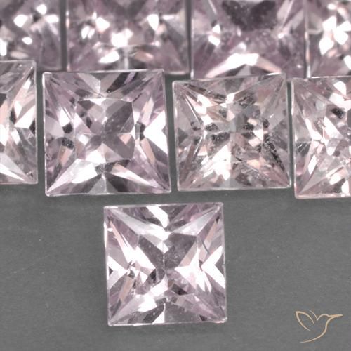 0.42ct Natural Rosado coral Zafiro, Cuadrado, VS