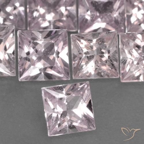 Zafiro Rosado coral natural de 0.42 ct, Cuadrado, VS