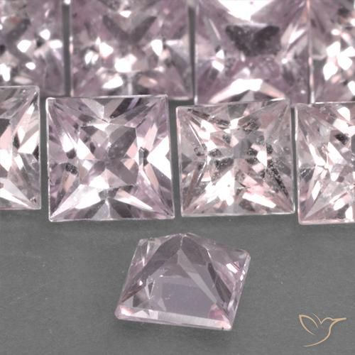 Zafiro Rosado coral natural de 0.42 ct, Cuadrado, VS