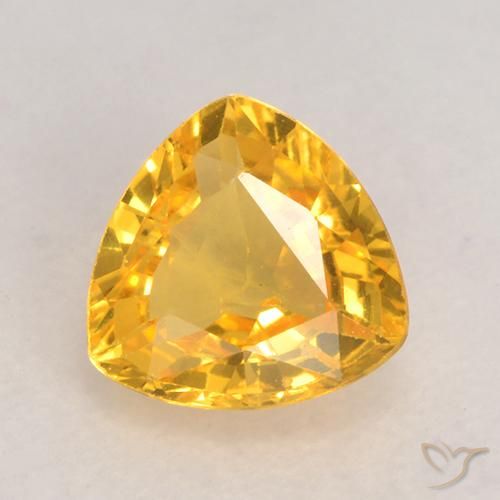 0.62ct Natural Dorado medio Zafiro, Trillón, VVS-VS, Photo A