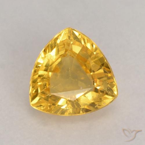 0.63ct Natural Dorado Zafiro, Trillón, VS