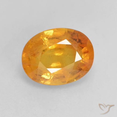 1.81ct Natural Naranja medio Zafiro, Ovalada, VS-SI