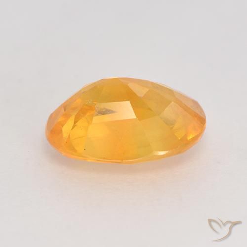 Zafiro Naranja medio natural de 1.51 ct, Ovalada, VS-SI