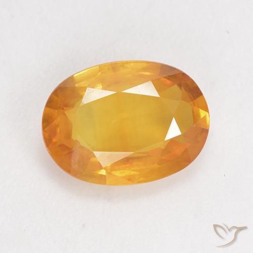 1.72ct Natural Naranja medio Zafiro, Ovalada, VS
