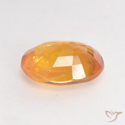 Zafiro Dorado naranja natural de 1.63 ct, Ovalada, VS-SI