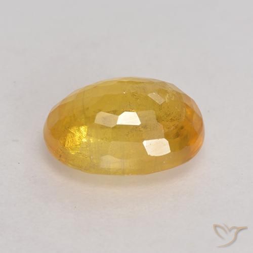 Zafiro Naranja dorado natural de 2.05 ct, Ovalada, SI