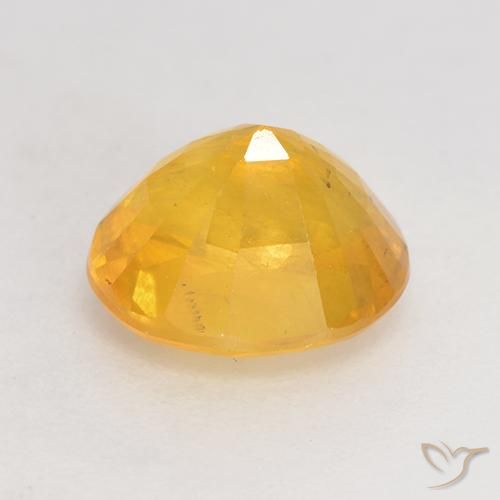 Zafiro Naranja dorado natural de 1.75 ct, Ovalada, SI