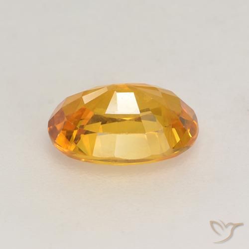 Zafiro Dorado naranja natural de 1.43 ct, Ovalada, VS