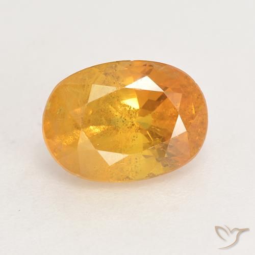 2.02ct Natural Naranja medio Zafiro, Ovalada, VS-SI