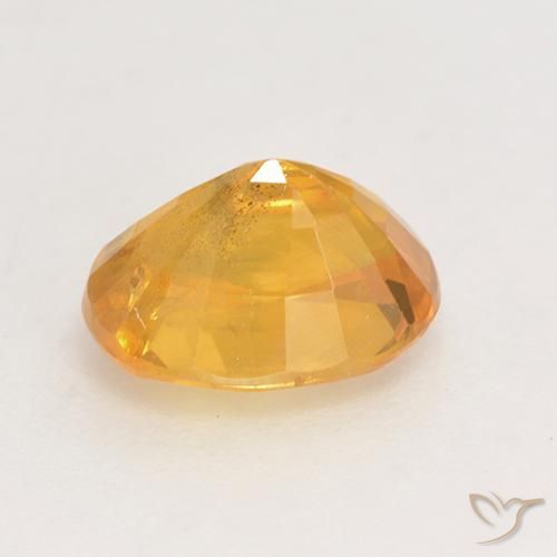 Zafiro Naranja medio natural de 2.02 ct, Ovalada, VS-SI