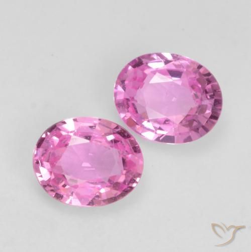 Gemas de Zafiro Púrpura intenso natural de 0.85 ct, Ovalada, VS
