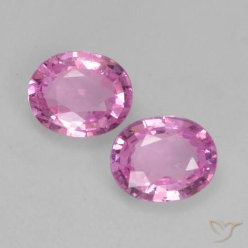 0.76ctw Natural Púrpura rosado claro Zafiro, Ovalada, VS