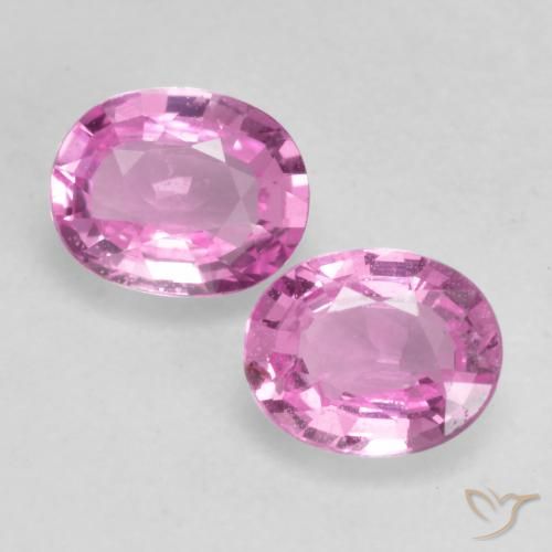0.81ctw Natural Púrpura rosado claro Zafiro, Ovalada, VVS-VS