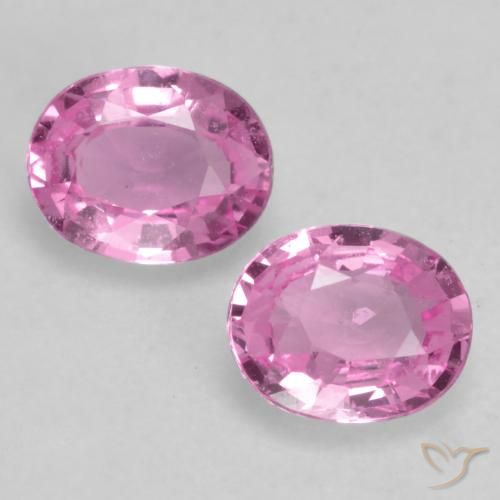 0.67ctw Natural Rosado medio Zafiro, Ovalada, VVS-VS