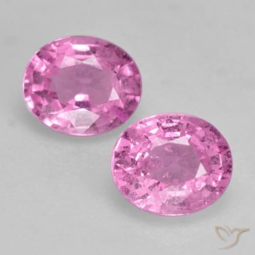 0.87ctw Natural Rosado medio Zafiro, Ovalada, VS