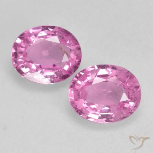 0.83ctw Natural Rosado púrpura real Zafiro, Ovalada, VS