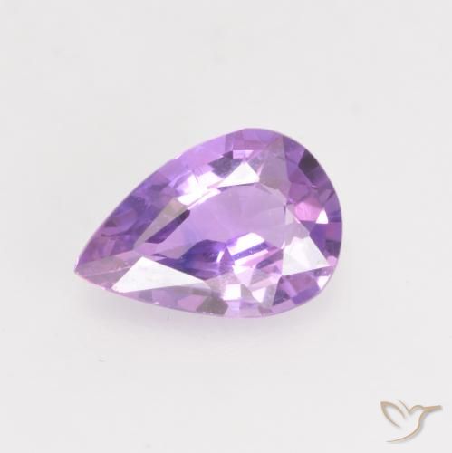 0.63ct Natural Violeta iris Zafiro, En forma de pera, VVS-VS