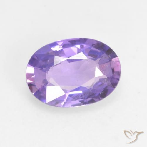 0.66ct Natural Violeta rosáceo claro Zafiro, Ovalada, VVS-VS