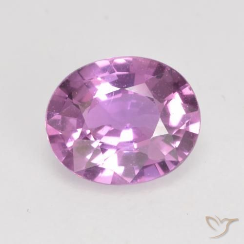 0.76ct Natural Púrpura rosado Zafiro, Ovalada, VVS-VS