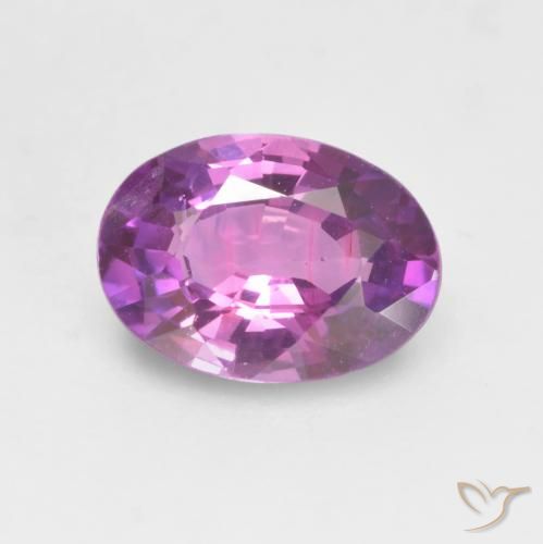 0.65ct Natural Púrpura intenso Zafiro, Ovalada, VVS-VS